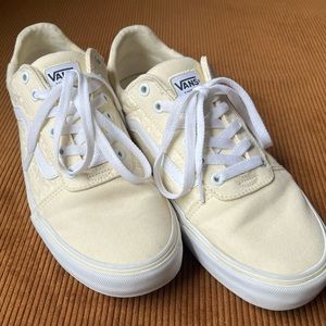 Vans Cream Colored Textured Old Skool Women’s 10.5